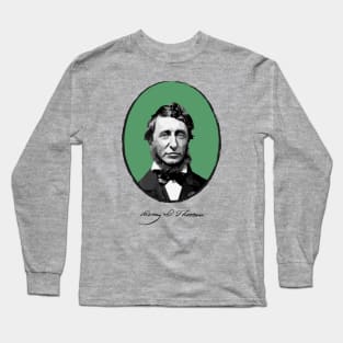 Authors - Henry David Thoreau Long Sleeve T-Shirt